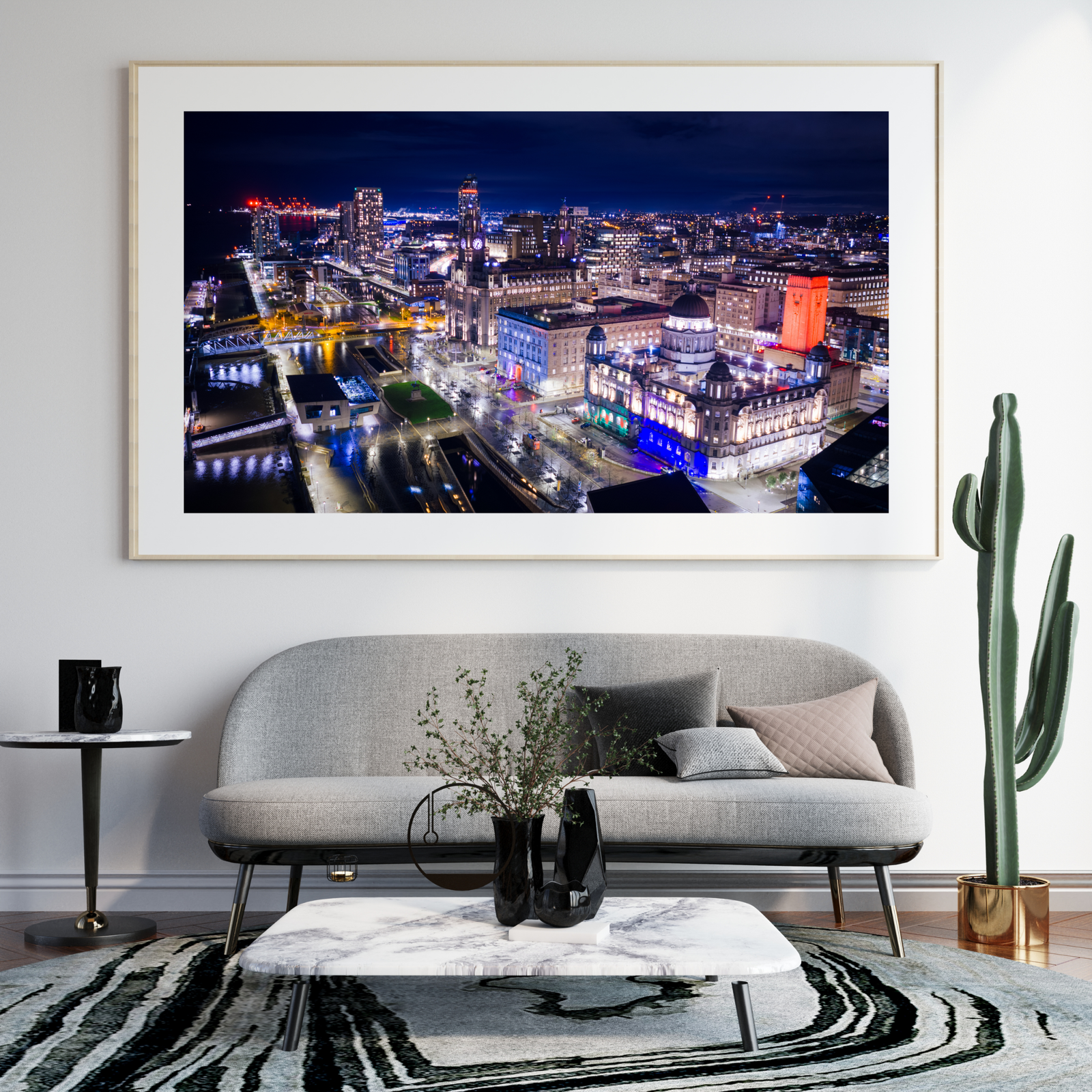 Discover Liverpool by Night | Cityscape Wall Art Print - Image 6