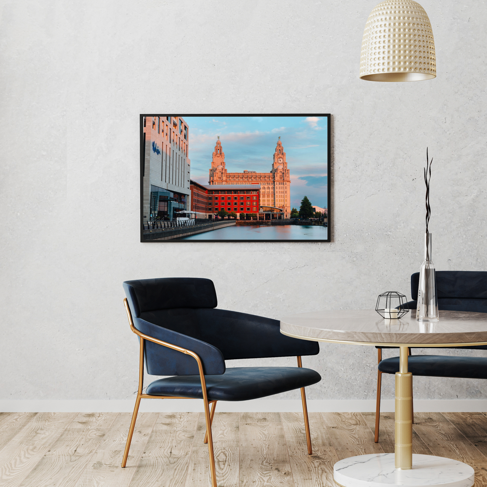 Liverpool Waterfront & Royal Liver Building | Cityscape Wall Art Print - Image 2