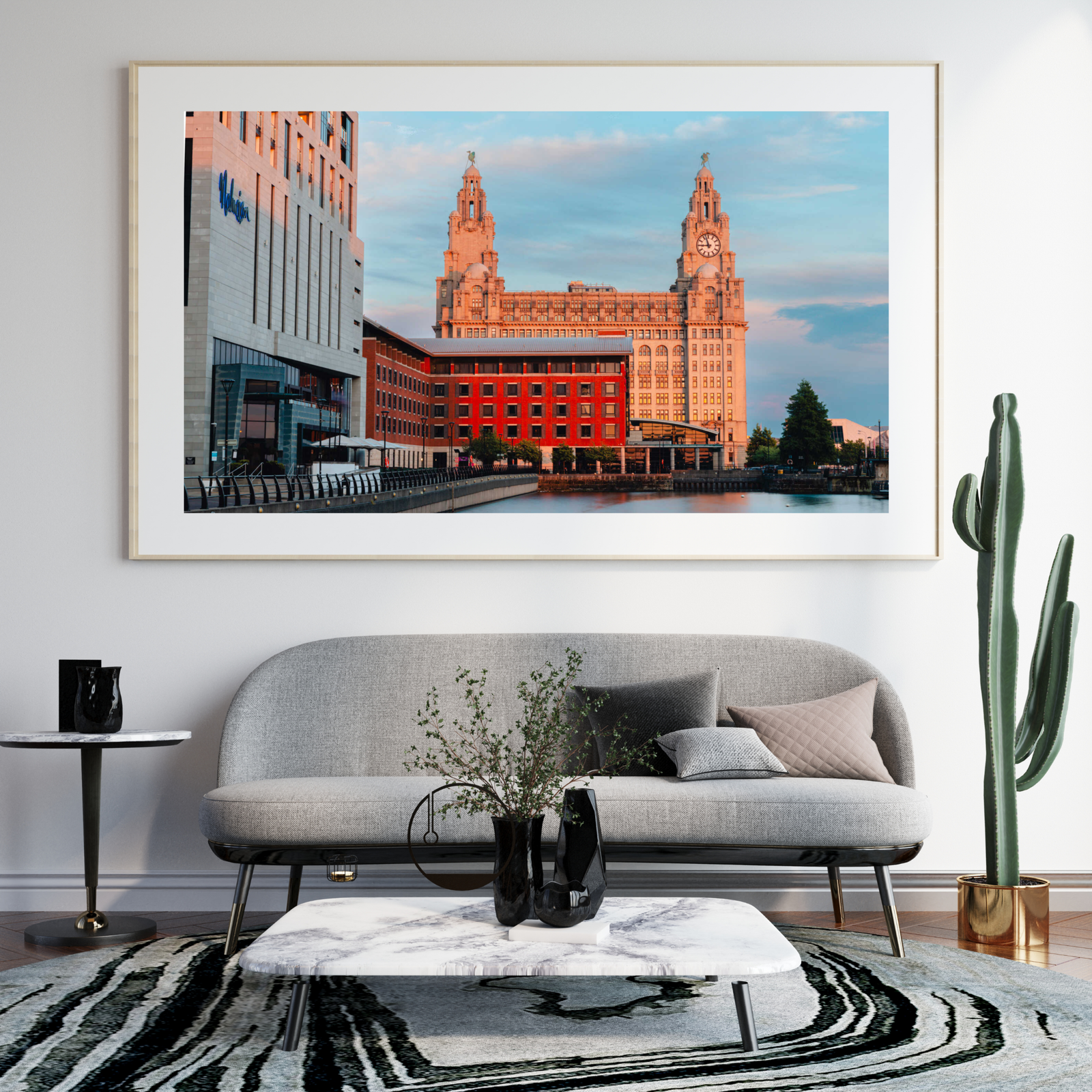 Liverpool Waterfront & Royal Liver Building | Cityscape Wall Art Print - Image 6
