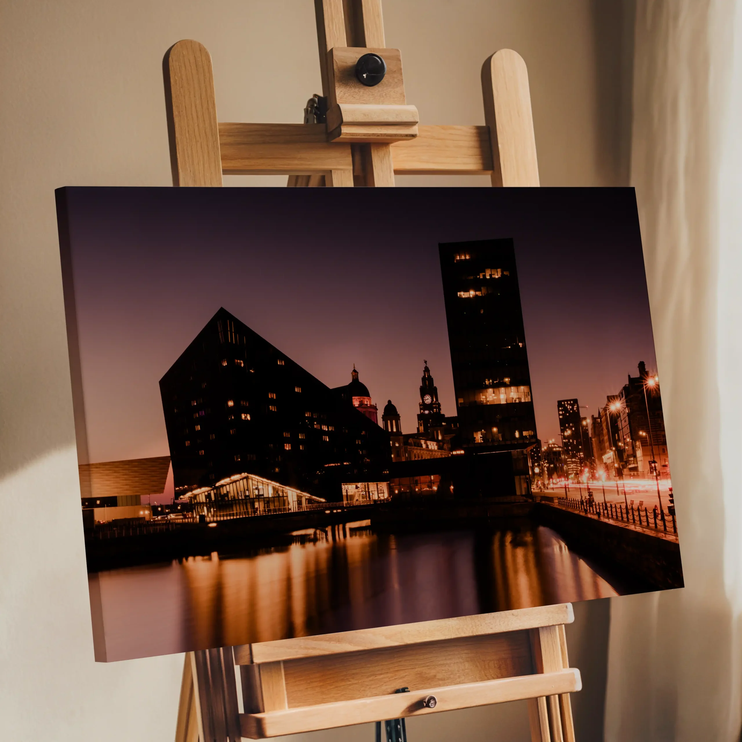 Liverpool Pier Head at Sunset| Cityscape Wall Art Print - Image 3