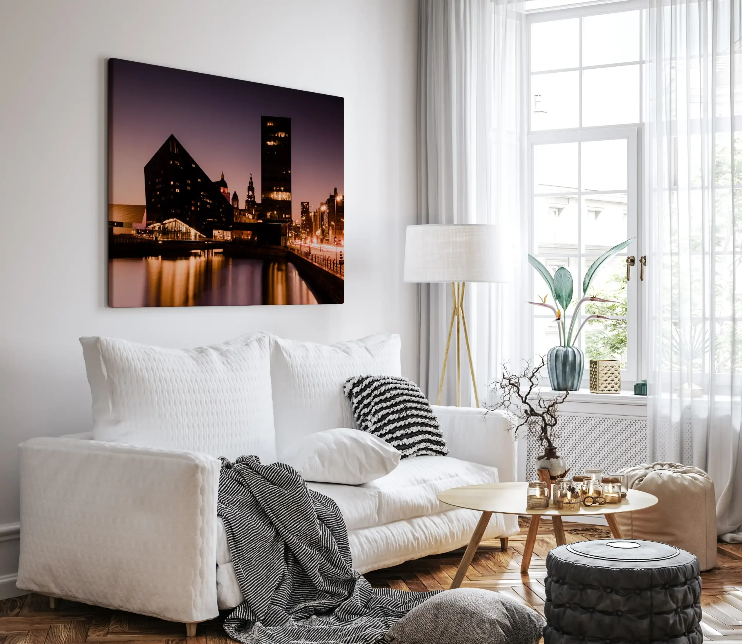 Liverpool Pier Head at Sunset| Cityscape Wall Art Print - Image 4