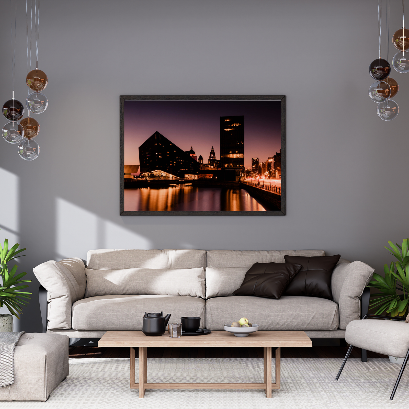 Liverpool Pier Head at Sunset| Cityscape Wall Art Print - Image 8
