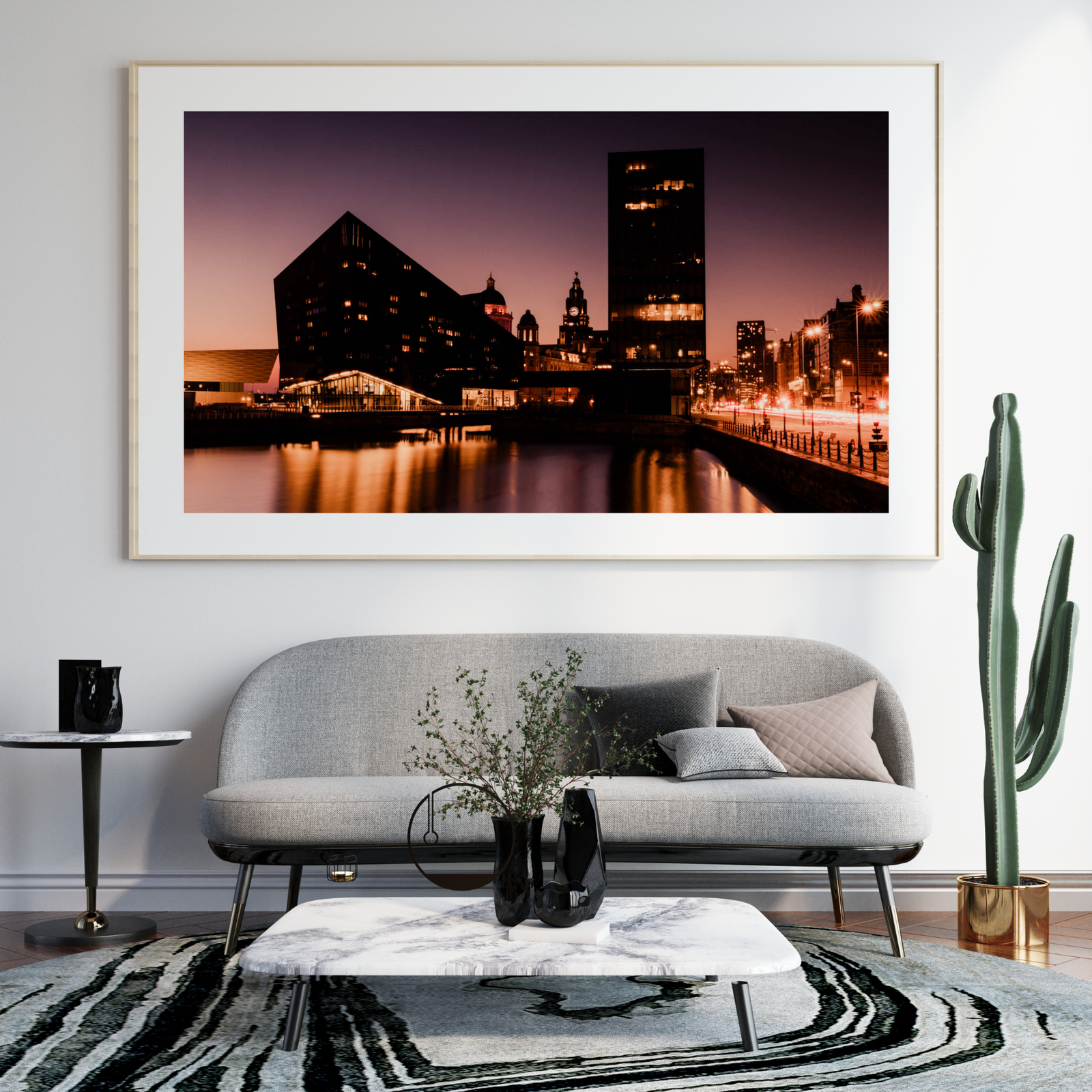 Liverpool Pier Head at Sunset| Cityscape Wall Art Print - Image 9