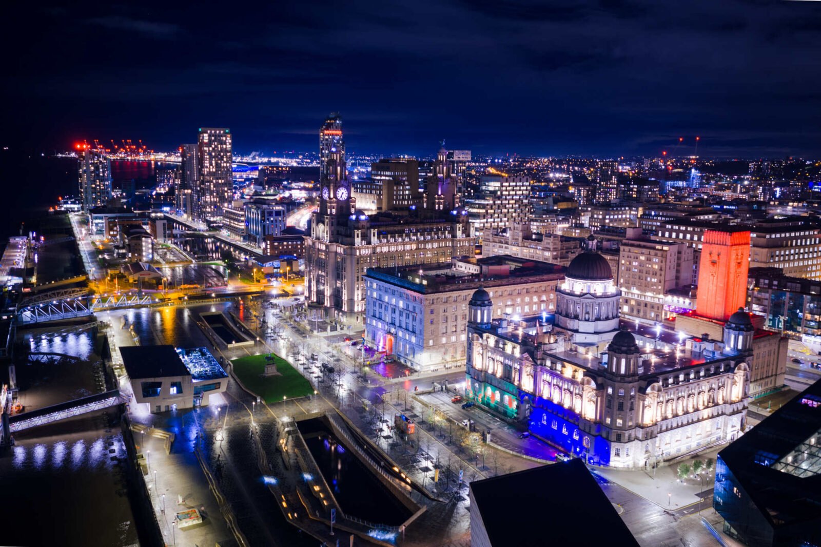 Discover Liverpool by Night | Cityscape Wall Art Print