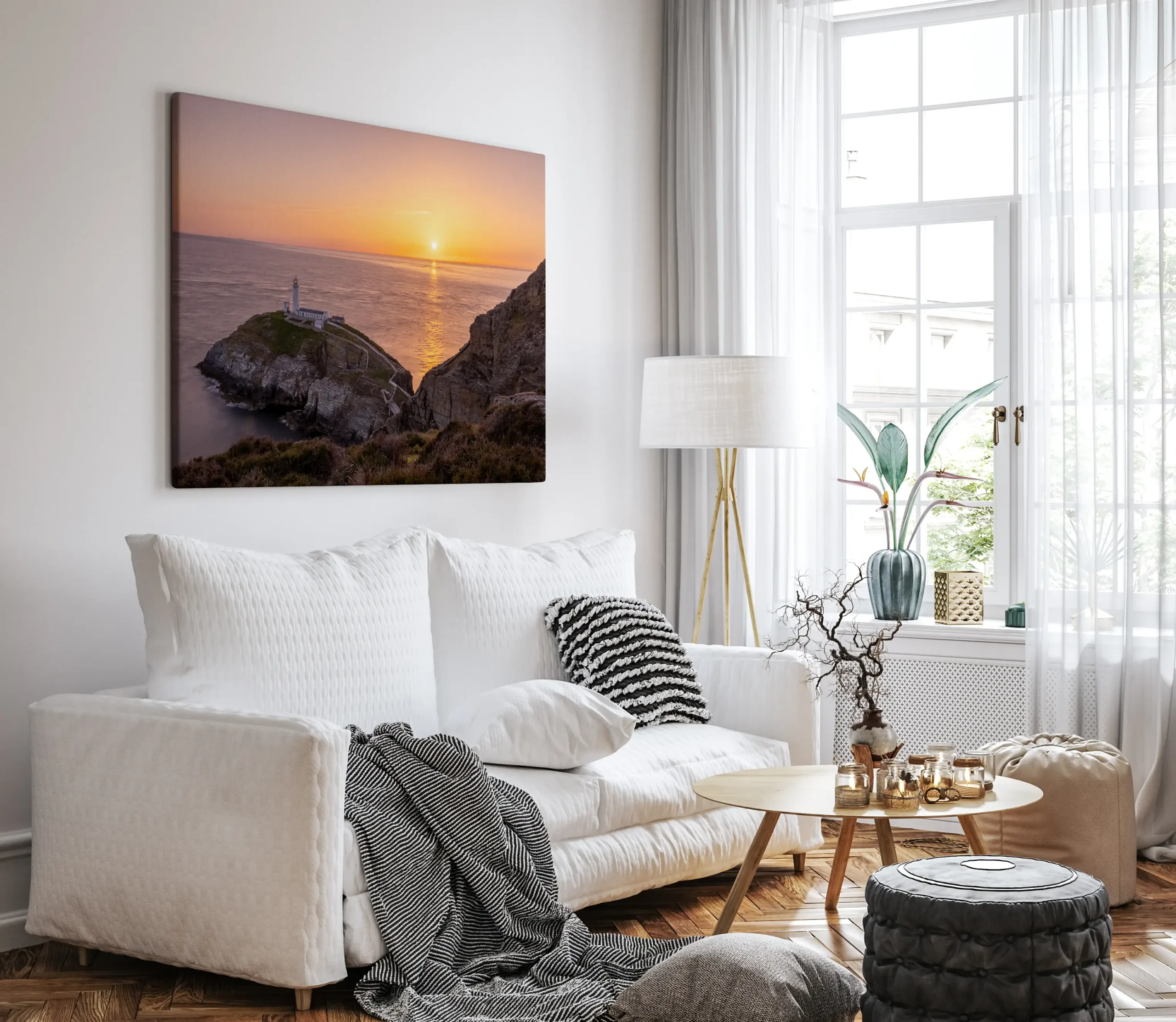 South Stack Lighthouse, Holyhead | A Spectacular Coastal Landmark | Landscape Wall Art Print - Image 2
