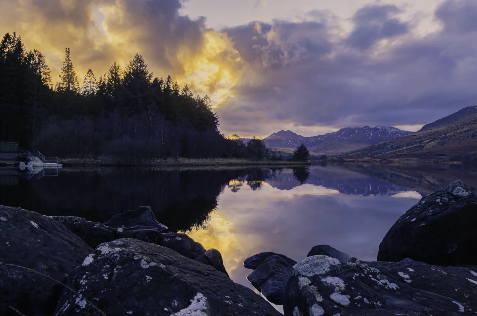 lyn Mymbyr Sunset | Snowdonia | North wales | Fine Art Landscape Print